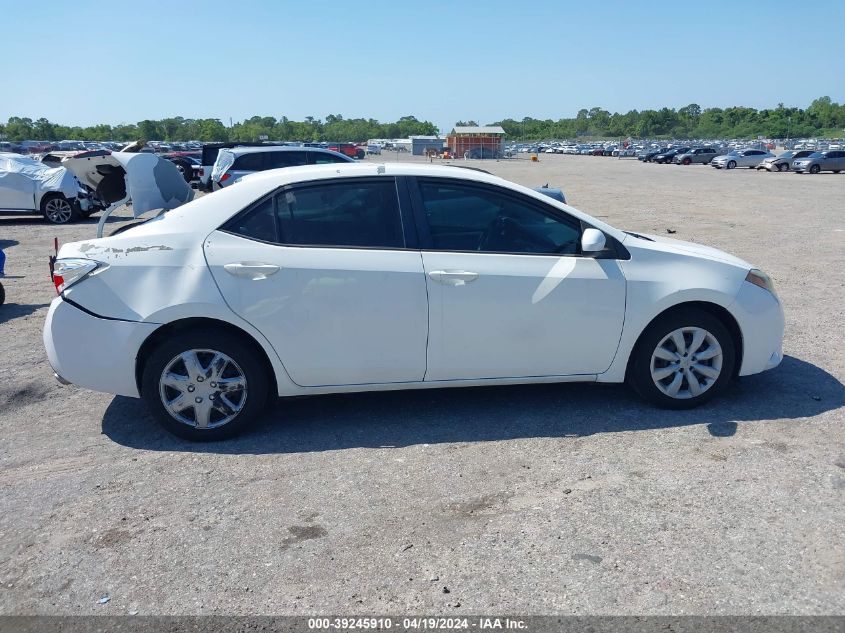 2016 Toyota Corolla Le VIN: 5YFBURHE2GP370254 Lot: 39245910