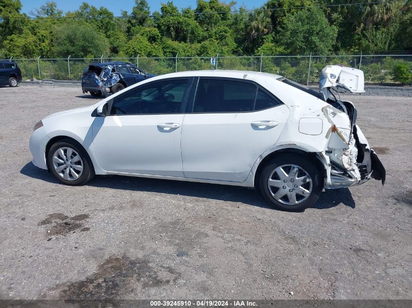 2016 Toyota Corolla Le VIN: 5YFBURHE2GP370254 Lot: 39245910
