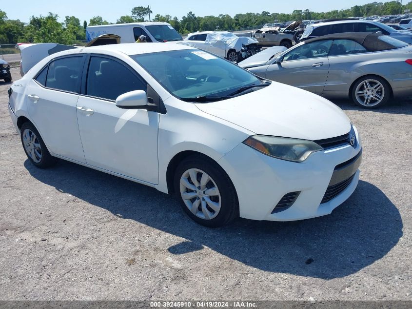 2016 Toyota Corolla Le VIN: 5YFBURHE2GP370254 Lot: 39245910