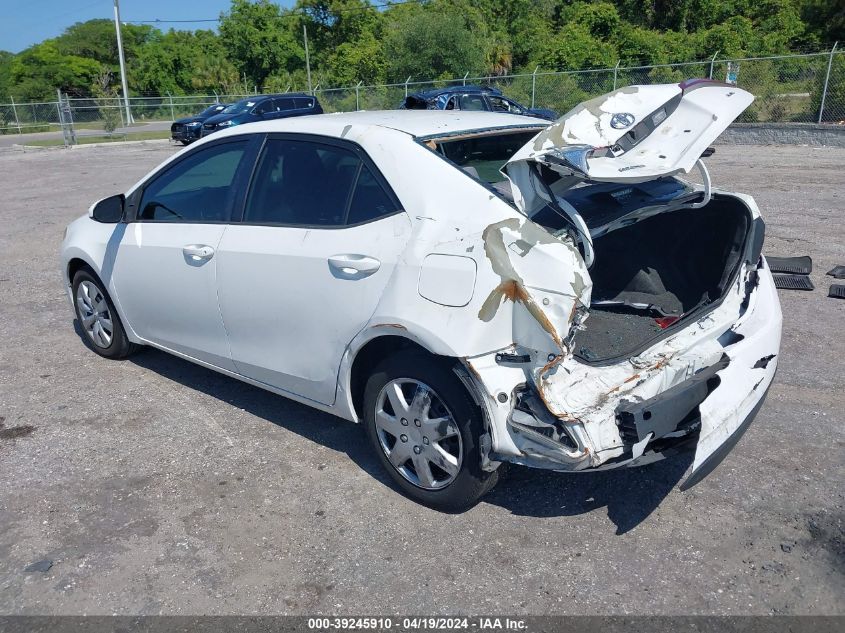 2016 Toyota Corolla Le VIN: 5YFBURHE2GP370254 Lot: 39245910