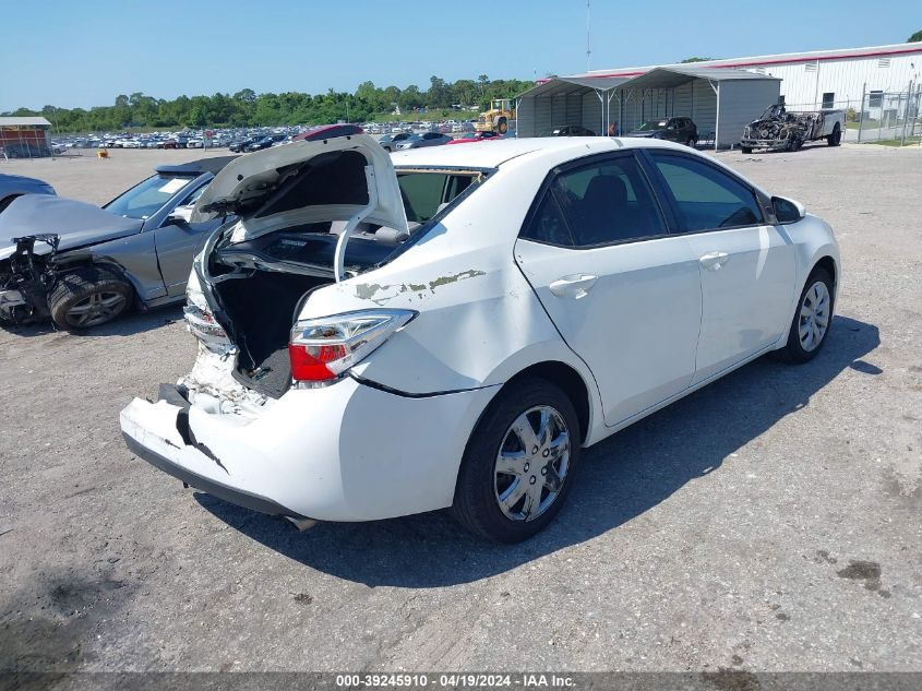 2016 Toyota Corolla Le VIN: 5YFBURHE2GP370254 Lot: 39245910