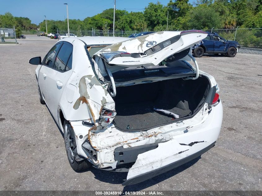 2016 Toyota Corolla Le VIN: 5YFBURHE2GP370254 Lot: 39245910