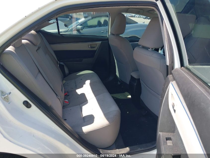 2016 Toyota Corolla Le VIN: 5YFBURHE2GP370254 Lot: 39245910