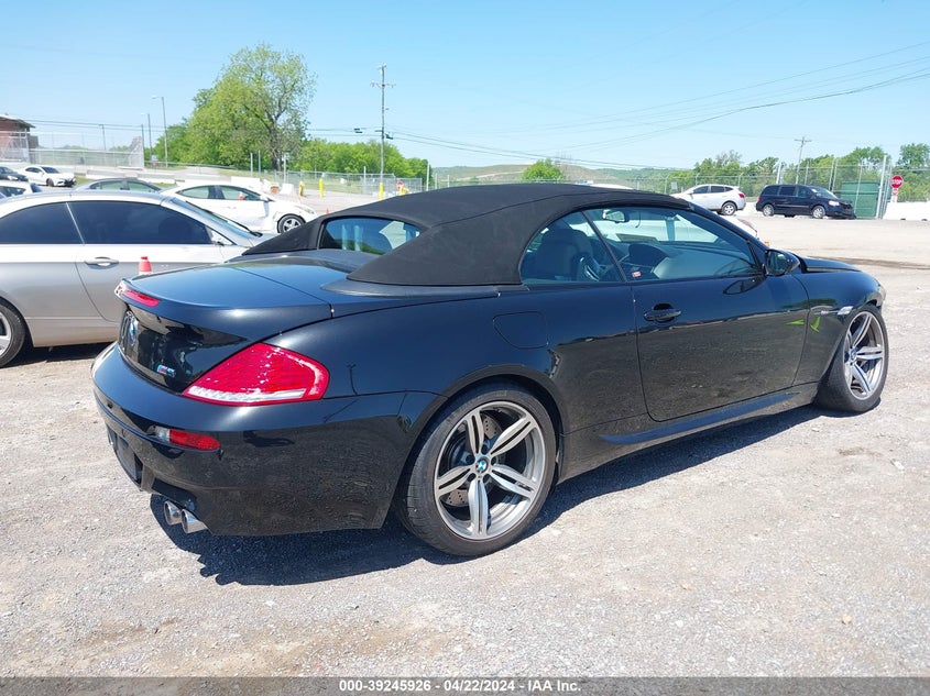 2008 BMW M6 VIN: WBSEK93578CY79124 Lot: 39245926