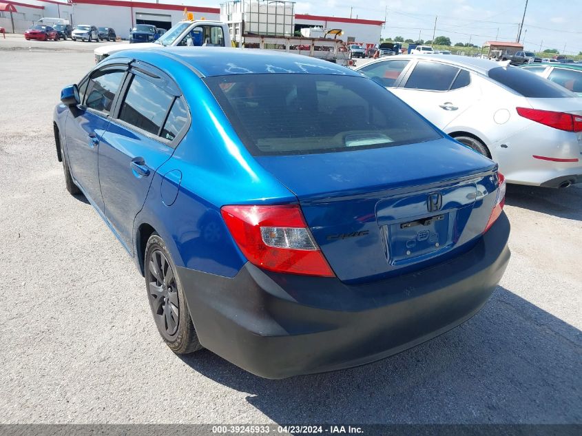 2012 Honda Civic Lx VIN: 2HGFB2F58CH561132 Lot: 48071534