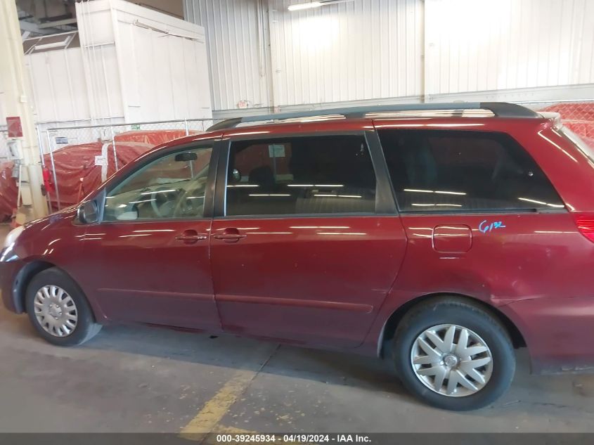 2006 Toyota Sienna Le VIN: 5TDZA23C56S492780 Lot: 39245934