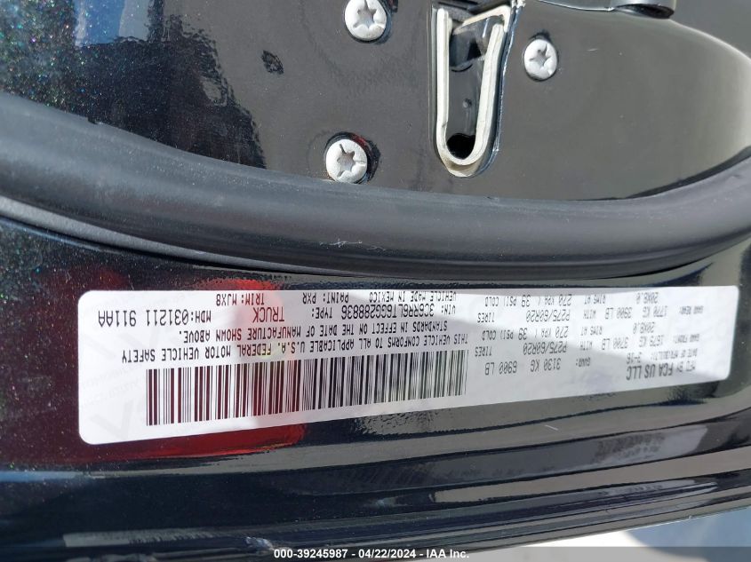 2016 Ram 1500 Lone Star VIN: 3C6RR6LT6GG288836 Lot: 39245987