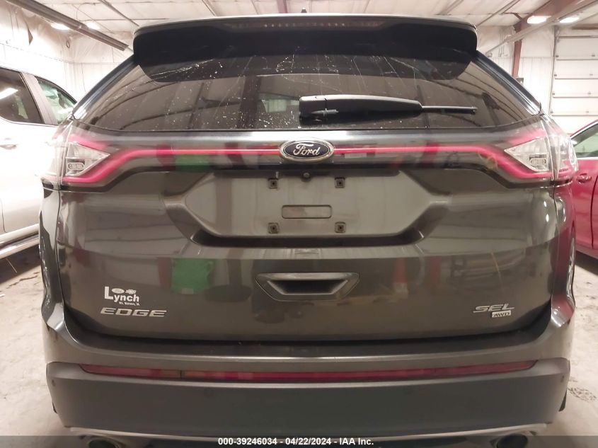 2015 Ford Edge Sel VIN: 2FMTK4J86FBC02654 Lot: 39246034