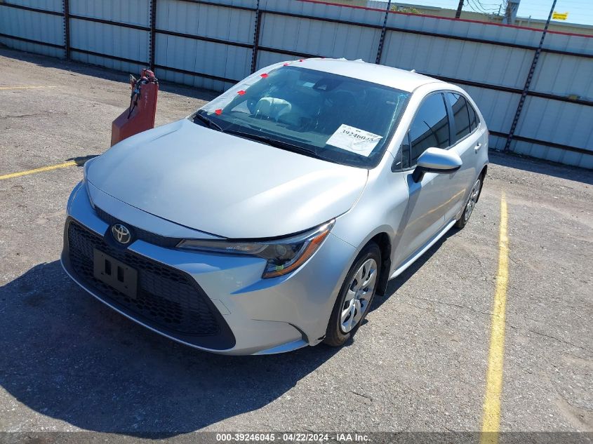 2022 Toyota Corolla Le VIN: JTDEPMAE8N3027276 Lot: 50376394