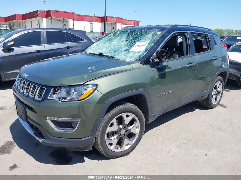 2020 Jeep Compass Limited 4X4 VIN: 3C4NJDCB9LT203645 Lot: 39246049