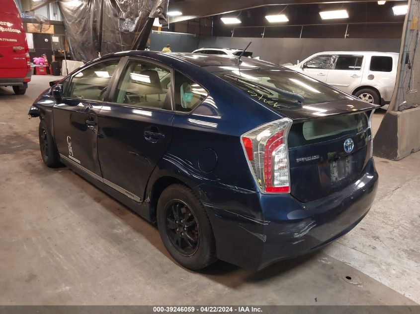 2013 Toyota Prius Three VIN: JTDKN3DU4D1729630 Lot: 39246059