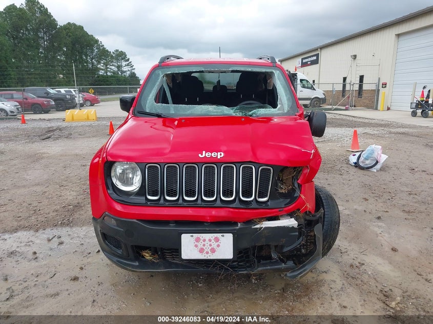 VIN ZACCJBAB0JPH51682 2018 JEEP RENEGADE SPORT 4X4