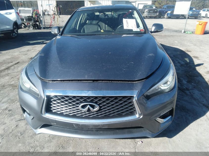 2018 Infiniti Q50 3.0T Luxe VIN: JN1EV7AR9JM438400 Lot: 50670324