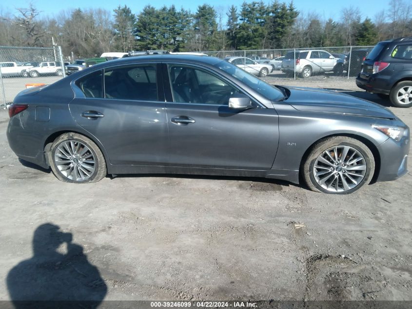 2018 Infiniti Q50 3.0T Luxe VIN: JN1EV7AR9JM438400 Lot: 50670324