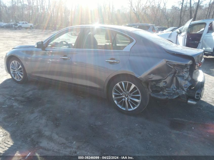 2018 Infiniti Q50 3.0T Luxe VIN: JN1EV7AR9JM438400 Lot: 50670324