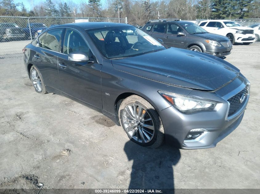 2018 Infiniti Q50 3.0T Luxe VIN: JN1EV7AR9JM438400 Lot: 50670324