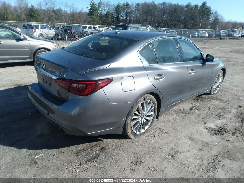 2018 Infiniti Q50 3.0T Luxe VIN: JN1EV7AR9JM438400 Lot: 50670324