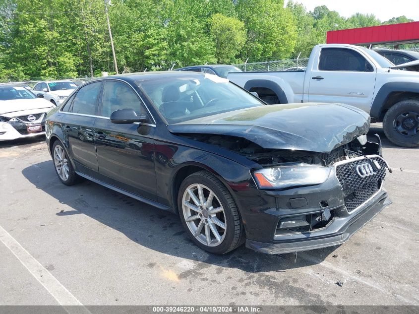 2014 Audi A4 2.0T Premium VIN: WAUFFAFL9EN018049 Lot: 39246220