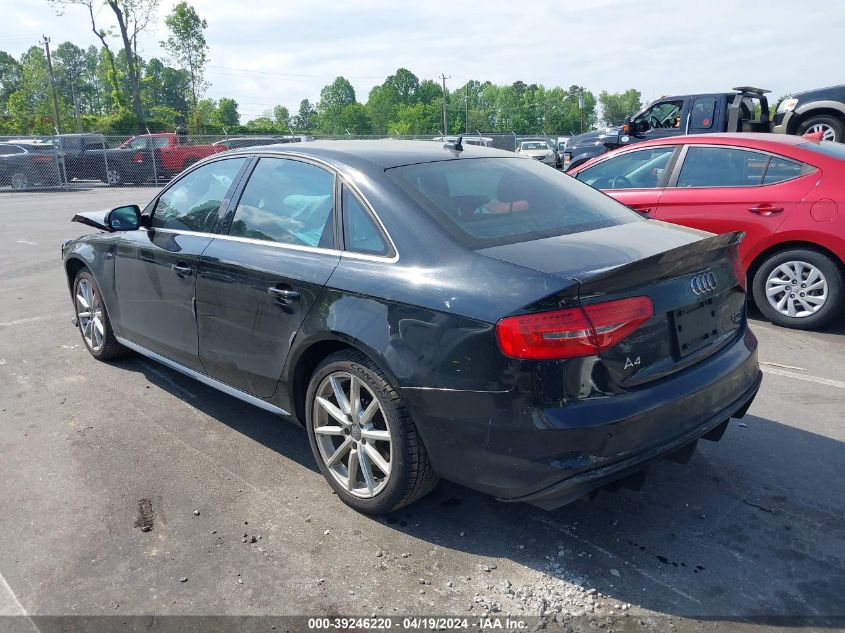2014 Audi A4 2.0T Premium VIN: WAUFFAFL9EN018049 Lot: 39246220
