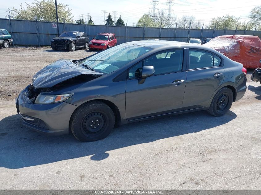 2013 Honda Civic Lx VIN: 2HGFB2F54DH575336 Lot: 39246240