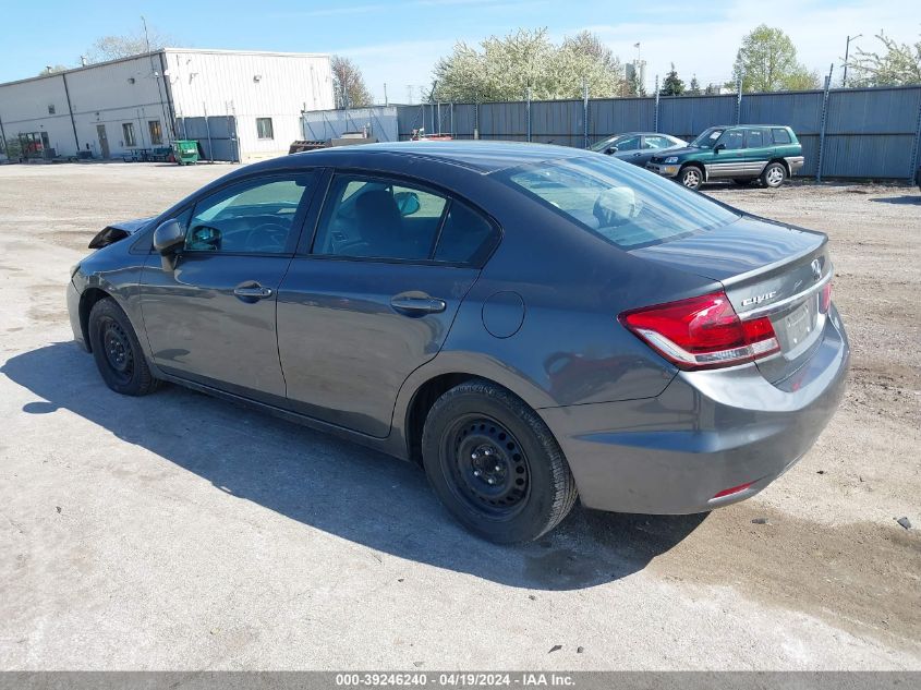 2013 Honda Civic Lx VIN: 2HGFB2F54DH575336 Lot: 39246240