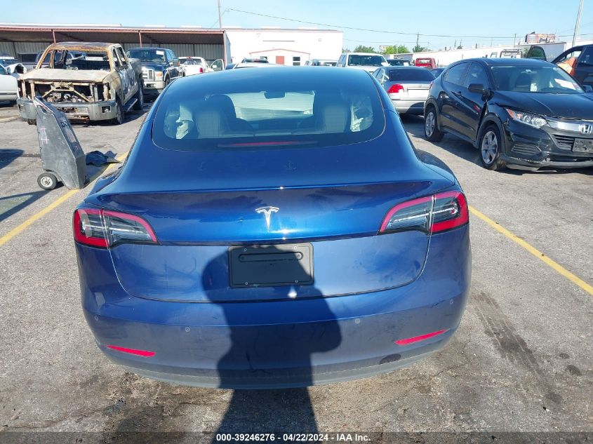 2022 Tesla Model 3 Rear-Wheel Drive VIN: 5YJ3E1EAXNF101559 Lot: 39246276