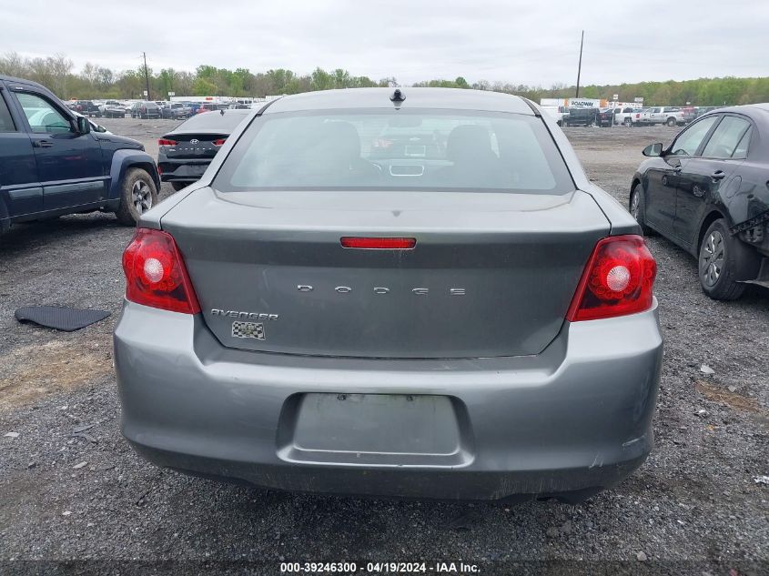 2013 Dodge Avenger Se VIN: 1C3CDZAB7DN664993 Lot: 39246300