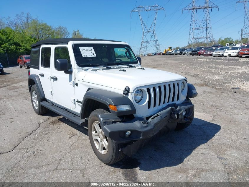 2021 Jeep Wrangler Unlimited Sport S 4X4 VIN: 1C4HJXDN4MW758263 Lot: 39246312