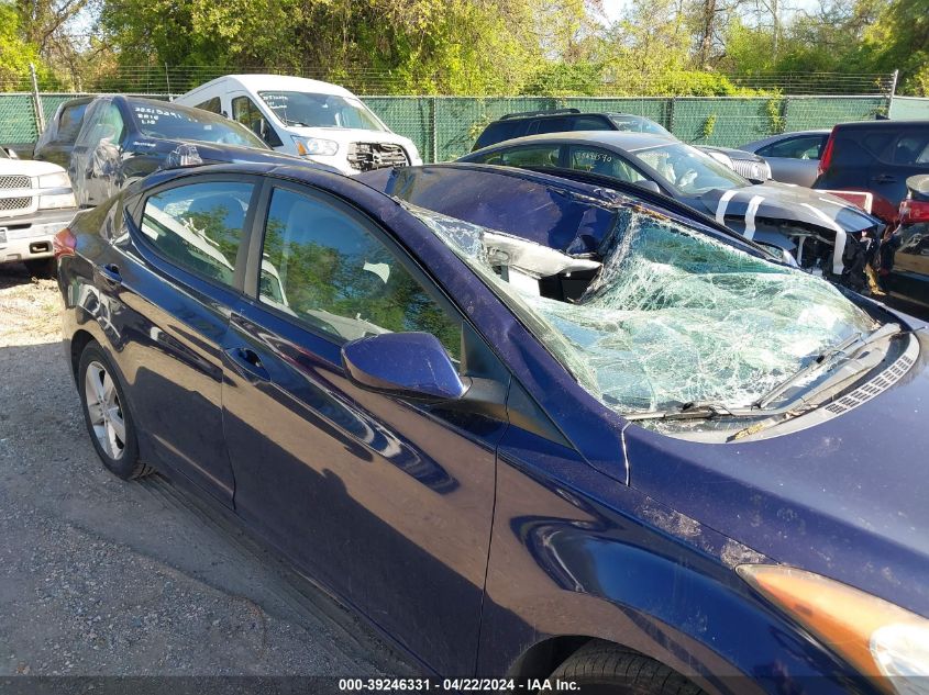 2013 Hyundai Elantra Gls VIN: 5NPDH4AE3DH163049 Lot: 51167614