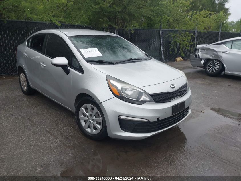 2016 Kia Rio Lx VIN: KNADM4A33G6661712 Lot: 39246338