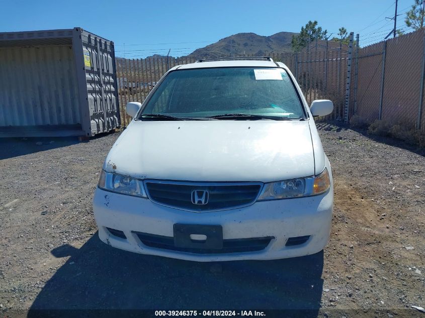 2001 Honda Odyssey Ex VIN: 2HKRL18711H573760 Lot: 39246375