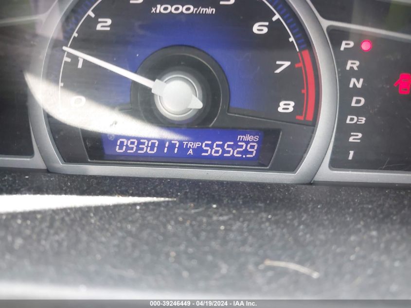 2009 Honda Civic Lx VIN: 2HGFG12659H522792 Lot: 39246449