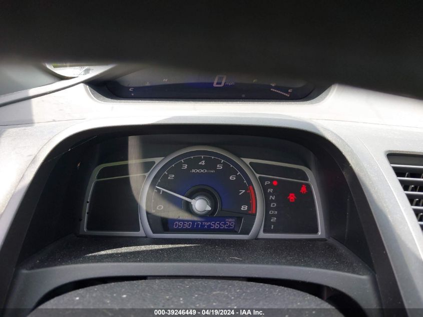 2009 Honda Civic Lx VIN: 2HGFG12659H522792 Lot: 39246449