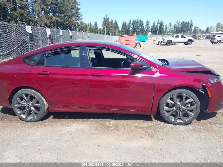 2015 Chrysler 200 S VIN: 1C3CCCBG5FN614834 Lot: 39246686