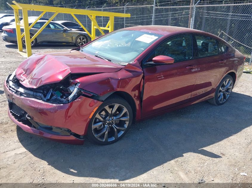 2015 Chrysler 200 S VIN: 1C3CCCBG5FN614834 Lot: 39246686