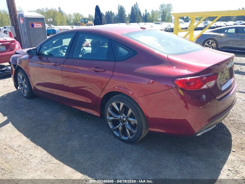 2015 Chrysler 200 S VIN: 1C3CCCBG5FN614834 Lot: 39246686