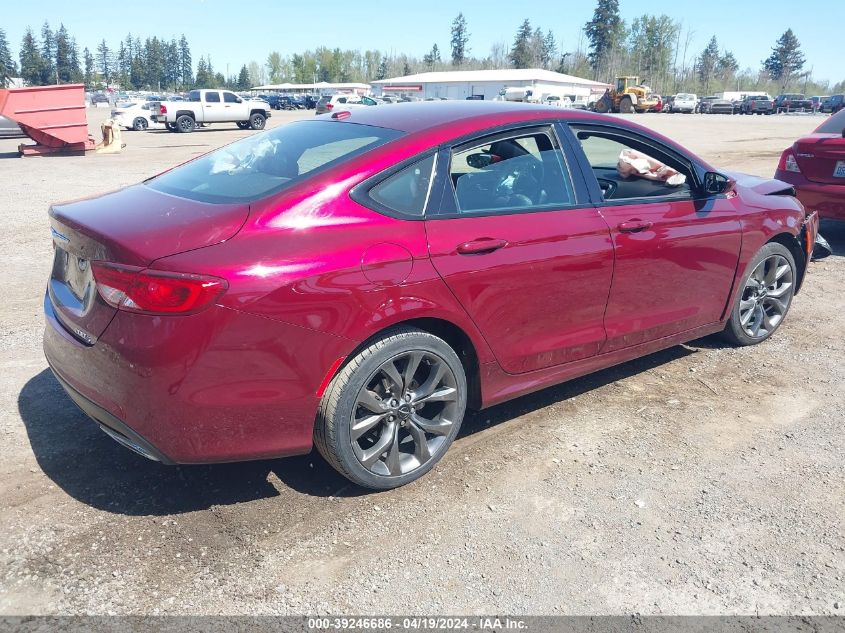 2015 Chrysler 200 S VIN: 1C3CCCBG5FN614834 Lot: 39246686