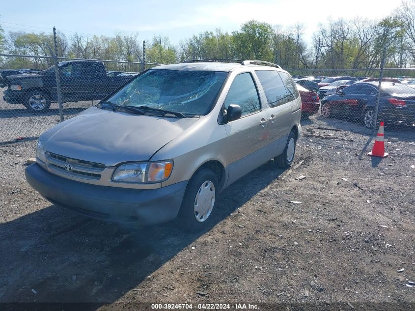 2000 Toyota Sienna Le VIN: 4T3ZF13C8YU247856 Lot: 39246704