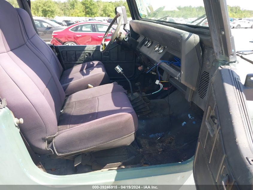 1989 Jeep Wrangler / Yj VIN: 2J4FY29T3KJ134305 Lot: 39246915