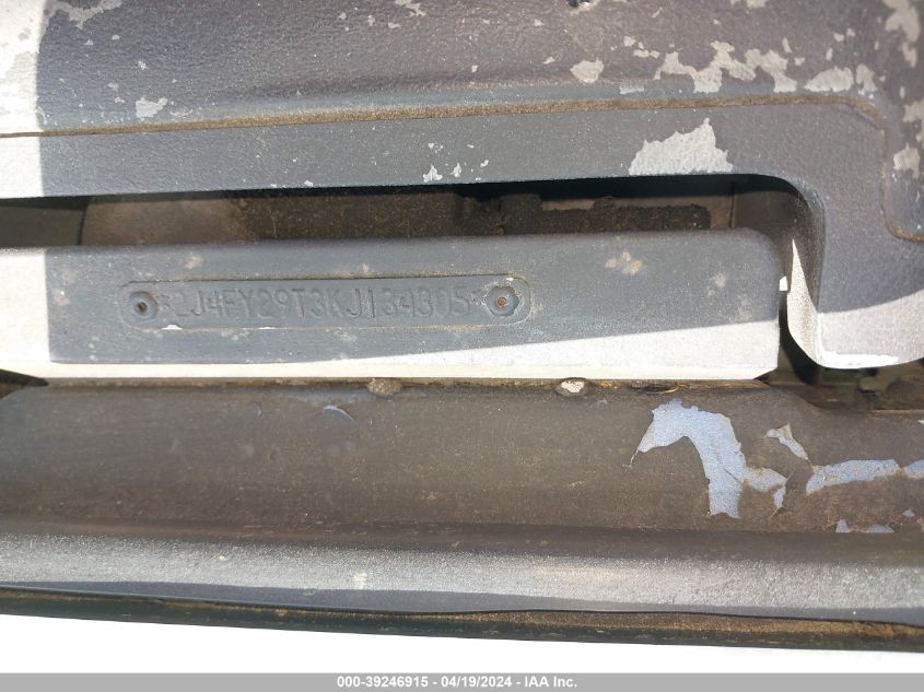 1989 Jeep Wrangler / Yj VIN: 2J4FY29T3KJ134305 Lot: 39246915