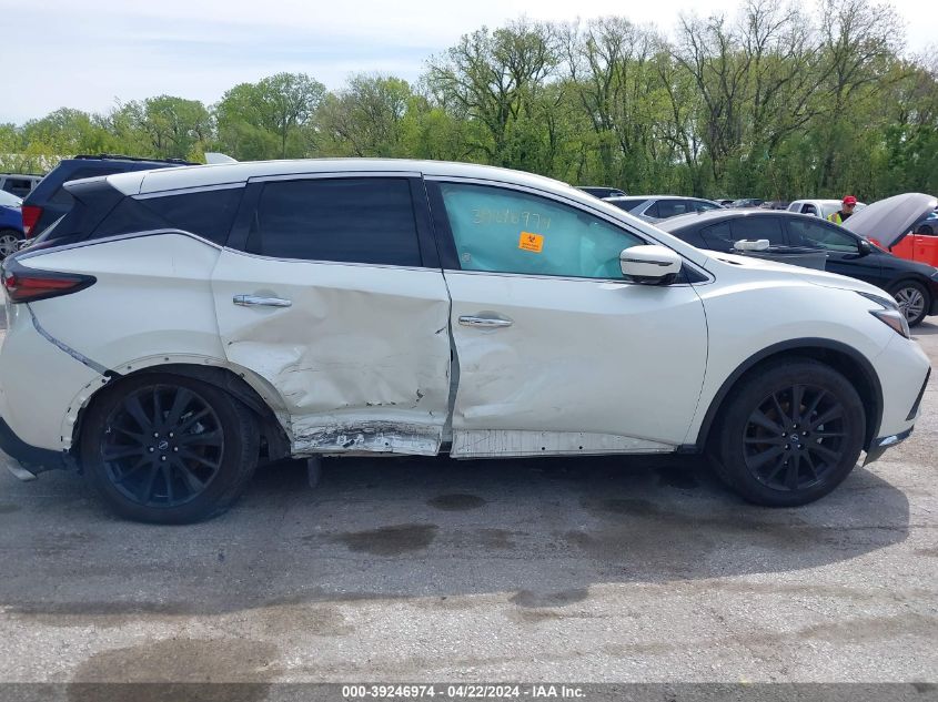 2023 Nissan Murano Sl Intelligent Awd VIN: 5N1AZ2CS6PC129030 Lot: 39246974