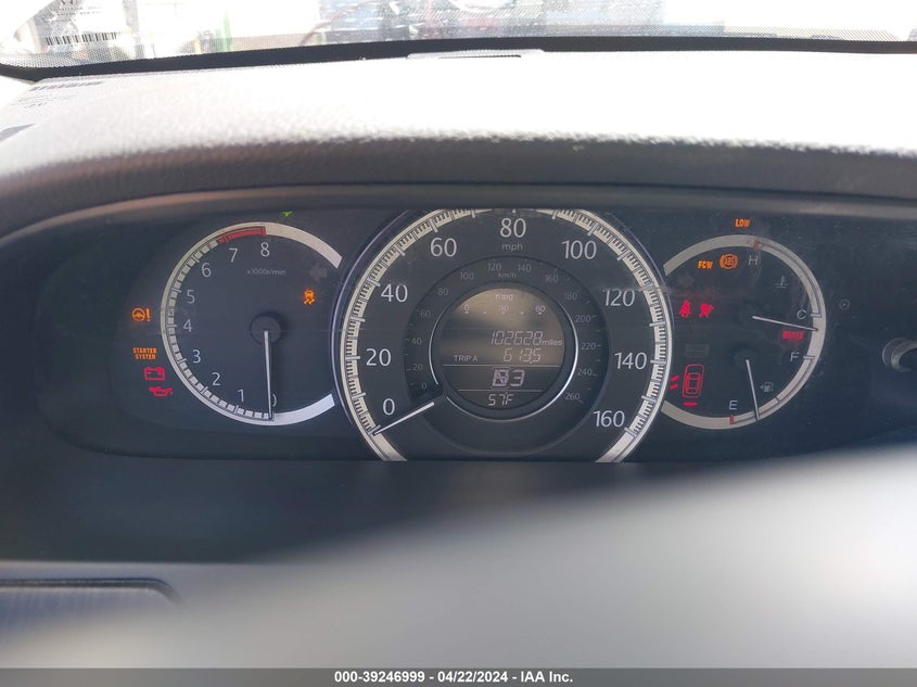 2014 HONDA ACCORD VIN: 1HGCR2F81EA277965