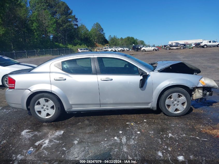 2008 Dodge Avenger Se VIN: 1B3LC46K18N286137 Lot: 39247079