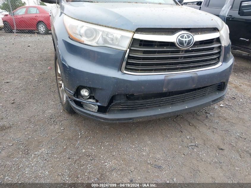 2015 Toyota Highlander Limited Platinum V6 VIN: 5TDDKRFH4FS186421 Lot: 39247099