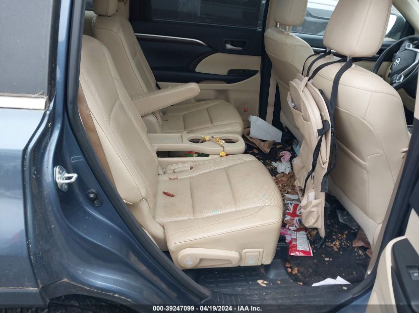 2015 Toyota Highlander Limited Platinum V6 VIN: 5TDDKRFH4FS186421 Lot: 39247099