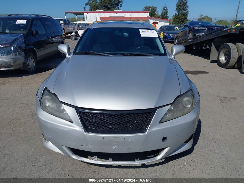 2007 Lexus Is 250 VIN: JTHBK262X75045501 Lot: 39247121