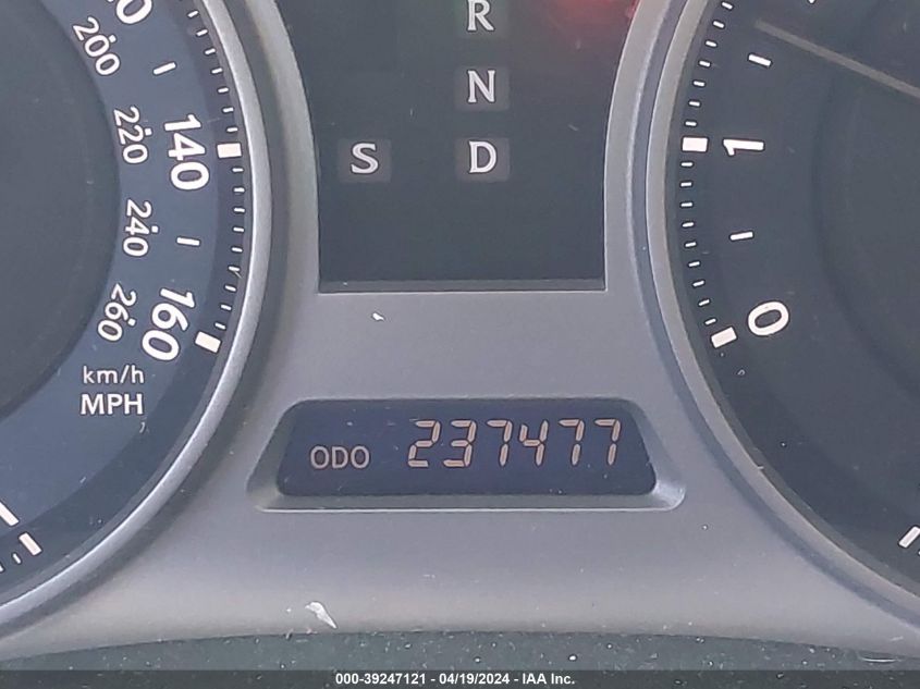 2007 Lexus Is 250 VIN: JTHBK262X75045501 Lot: 39247121