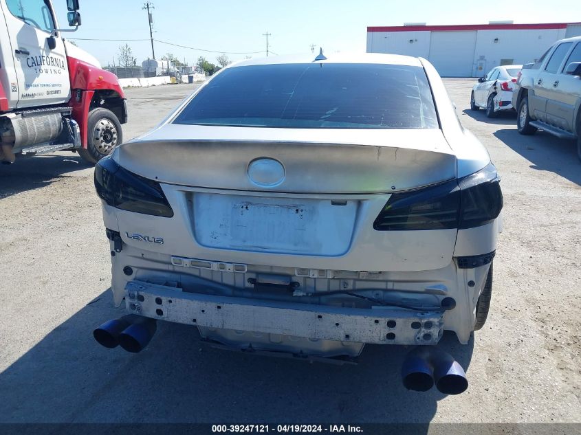 2007 Lexus Is 250 VIN: JTHBK262X75045501 Lot: 39247121