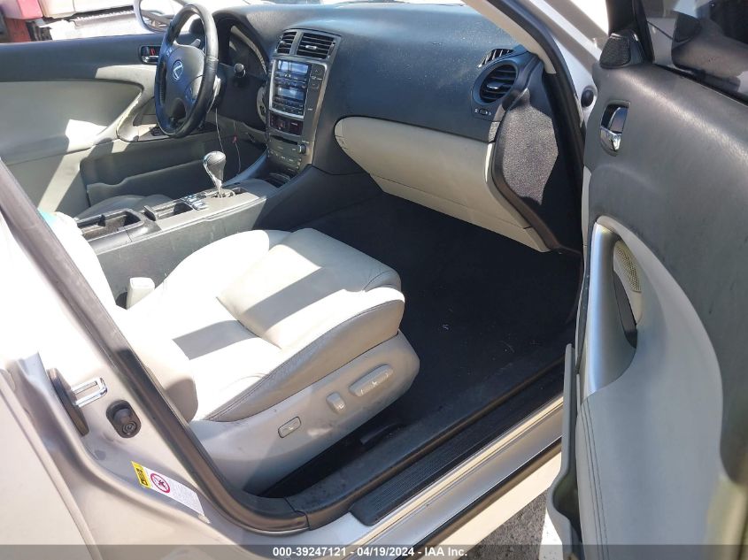 2007 Lexus Is 250 VIN: JTHBK262X75045501 Lot: 39247121