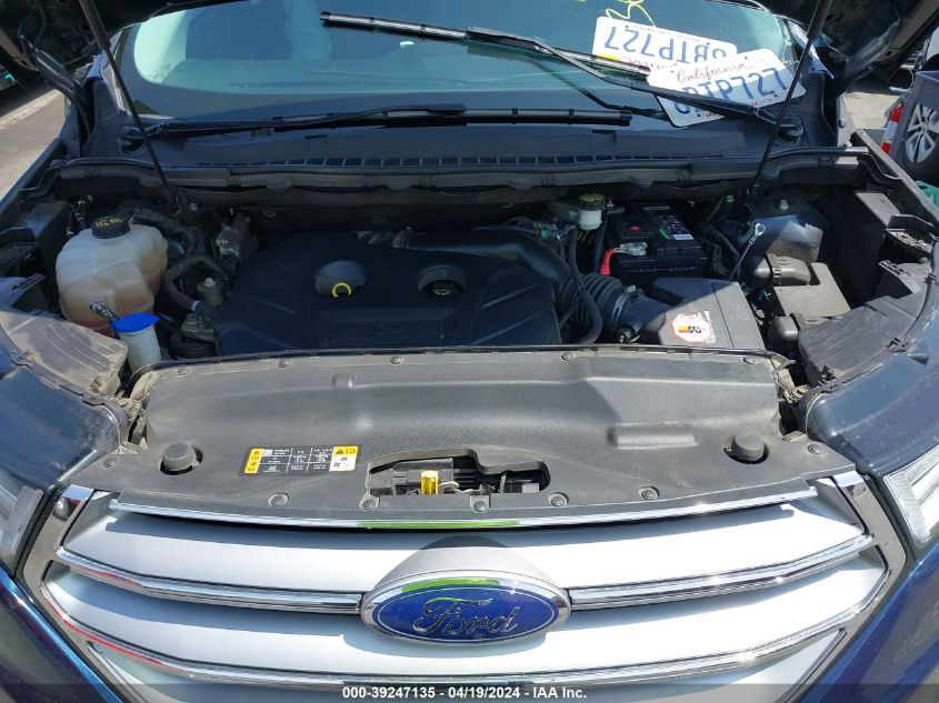 2017 Ford Edge Sel VIN: 2FMPK3J99HBB27729 Lot: 39247135